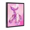 Stupell Industries Balloon Dog Disco Ball Framed Floater Canvas Wall Art Design by Ziwei Li